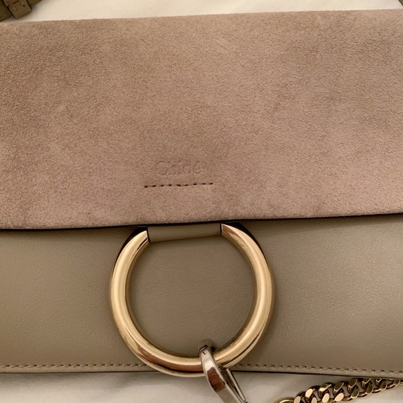 Chloé Small Faye Shoulder Bag in Motty Grey - Picture 2 of 10
